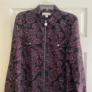 Michael Kors Ladies Zip Up Blouse